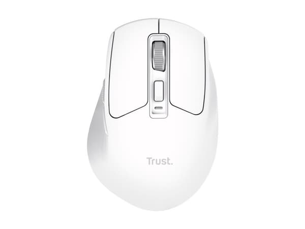 Trust Niven, Oikeakätinen, RF Wireless + Bluetooth, 3200 DPI, Valkoinen