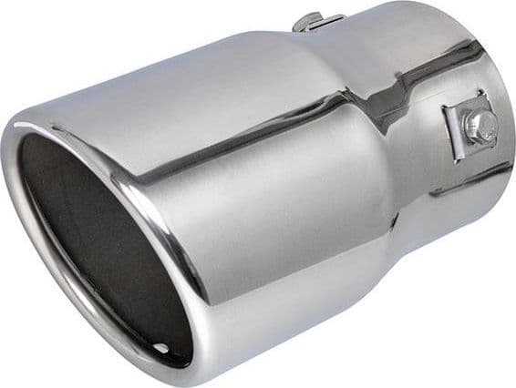 AMiO kromad avgastipp 90 mm, montering 33-78 mm universell