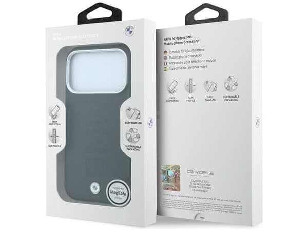 BMW Sign Centered Deboss MagSafe Case for iPhone 17 Pro Max / 18 Pro Max - Black