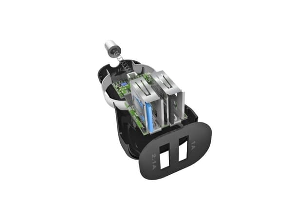 SBS TEKITCRC2U21AUL, Automatisk, Cigartenner/lighter, 5 V, 1 m, Sort