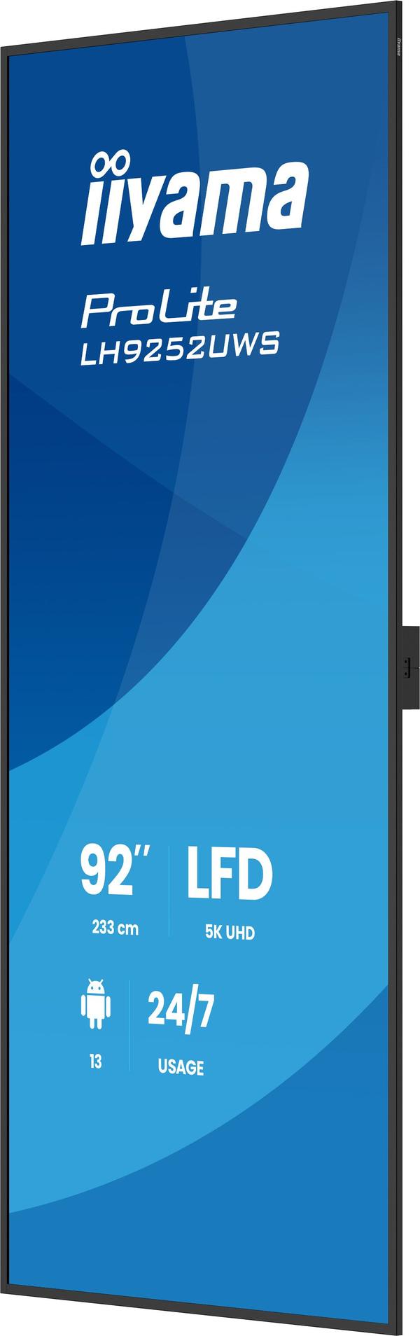 Iiyama 92 LH9252UWS-B1AG HDMI DP USB-C