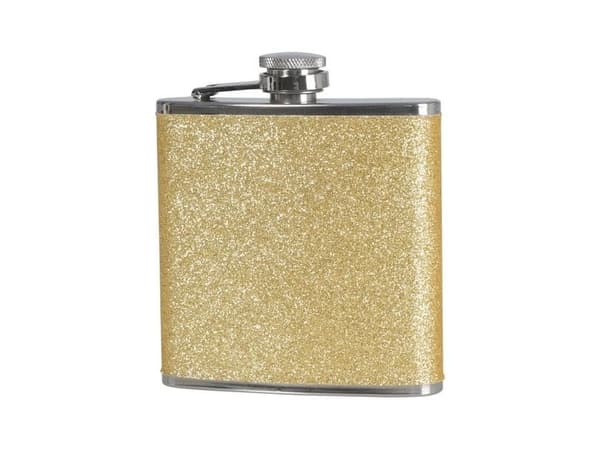 Taskukiuru kultaisella glitterillä