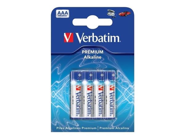 Verbatim - Batteri 4 x AAA - Alkalisk