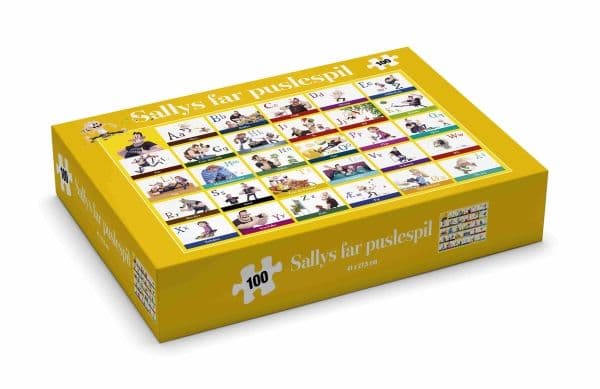 Sallys pappa - ABC-pussel, 100 bitar | Thomas Brunstrøm