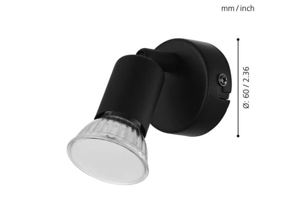 EGLO BUZZ LED spotlight i svart
