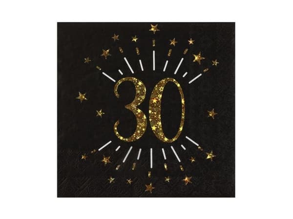 Sorte og gylne servietter, 30 år