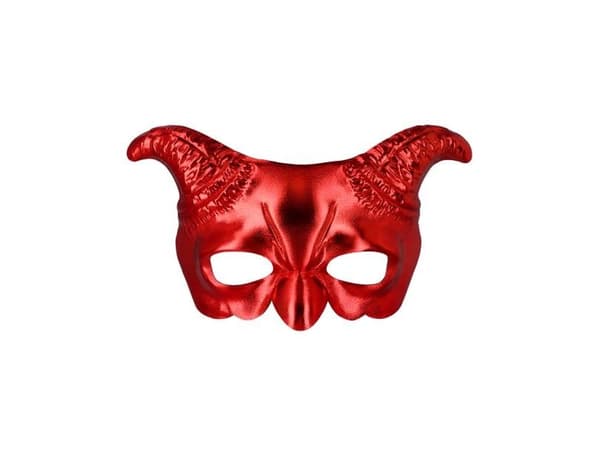 Rød dæmon øjnmaske