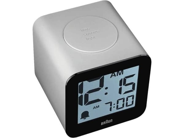 Braun BC25WP, Bord, Kvartsklokke, Andre, Sort, Hvit, LCD, Batteri