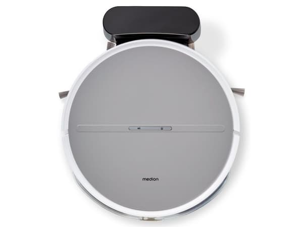 Medion MD18035 E35 SW (white/gray, robot vacuum cleaner with wiping function)