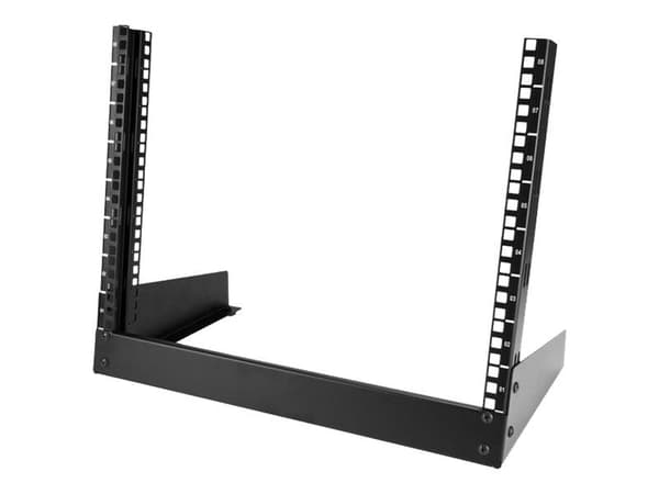 StarTech.com 8U Open Frame Network Rack - 19" 2 Post Free Standing Desktop Rack for Computer, AV, Media, IT, Data & Server Room Equipment (RK8OD) -...