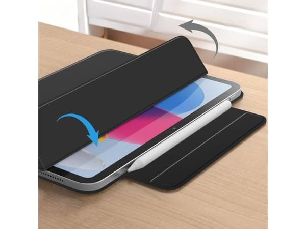 Tablettfodral 4kom.pl SmartCase Magnetic iPad 10,9" 2022 / 11" 2025 Sort