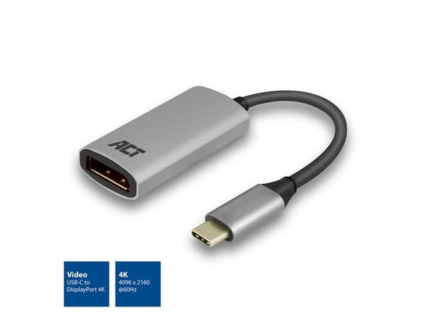 ACT AC7030 USB-C naar DisplayPort adapter