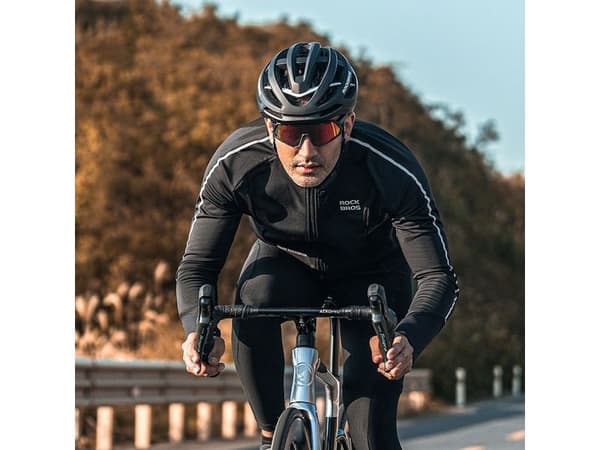 Rockbros cykeljacka långärmad höst/vinter XL - svart