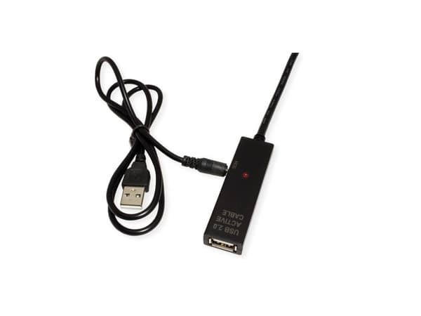 VALUE 12.99.1113, 15 m, USB C, USB A, USB 2.0, 0,48 Gbit/s, Sort