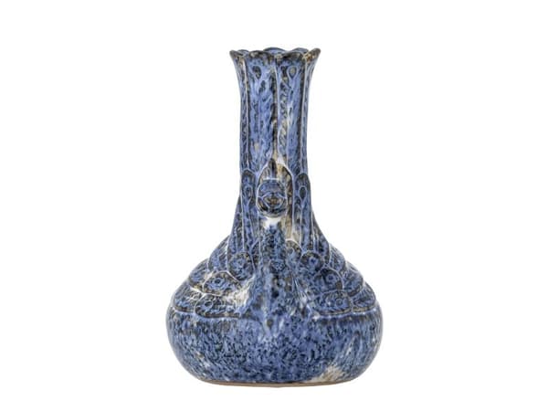 CREATIVE COLLECTION Kali vase blå steingods