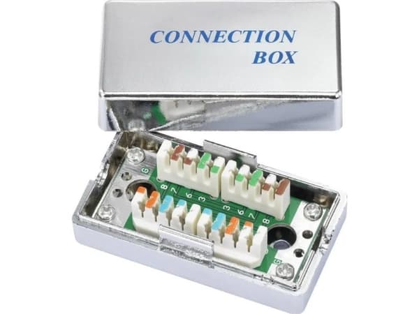 Lynx CS STP Cat5E kopplingsdosa, silver