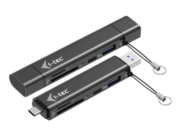 i-Tec - Kortadapter (microSD, SD) - USB / USB-C