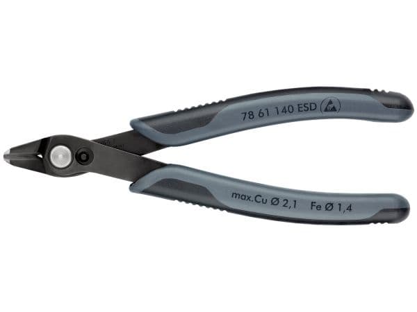 Knipex 78 61 140 ESD, Rustfritt stål, Sort