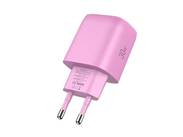 Tech-Protect NCA30 PD 30W QC3.0 vegglader USB-A / USB-C - rosa