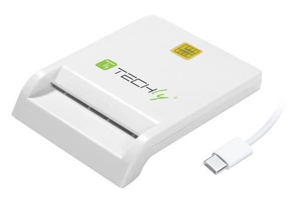 TECHly - Läsare/skrivare för SmartCard - USB-C - vit