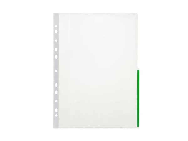 Fickor A4 PP 105 micron 100-pack grön
