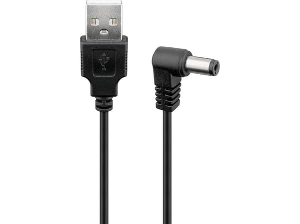 Goobay 55157, 0,5 m, USB A, 5,5 x 2,1 mm