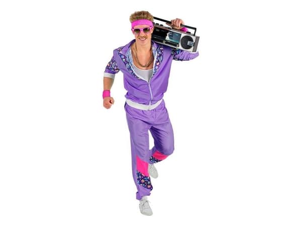 80er lilla Joggingdragt