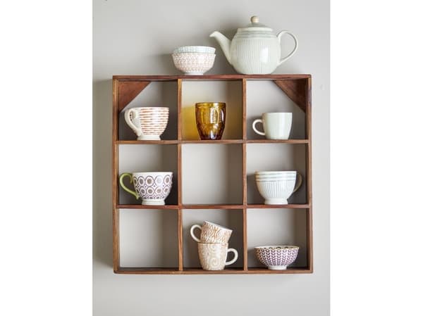 CREATIVE COLLECTION Tilo hylle, brun, resirkulert tre