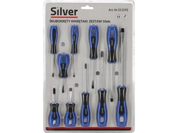 Silver skrueankre 10 stk / SILVER