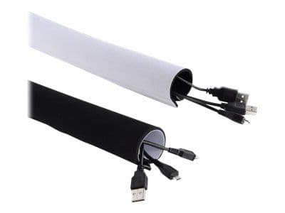 Maclean MCTV-672 - Kabelordner - 2 m - svart, hvit