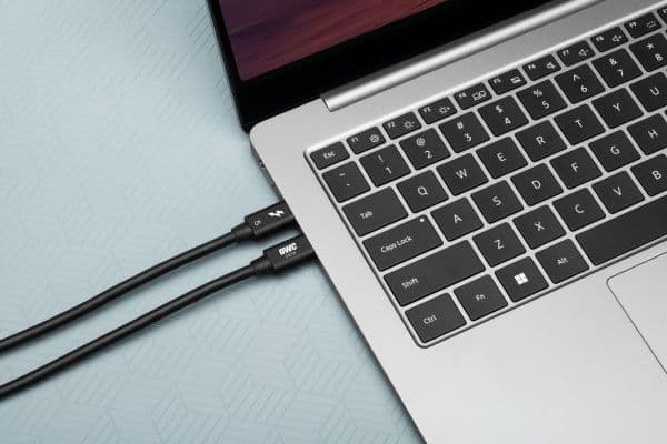 OWC - Thunderbolt-kabel - USB-C (hann) til USB-C (hann) - USB 3.2 Gen 2 / USB4 / Thunderbolt 3 / Thunderbolt 4 / Thunderbolt 5 - 48 V - 5 A - 80 cm...