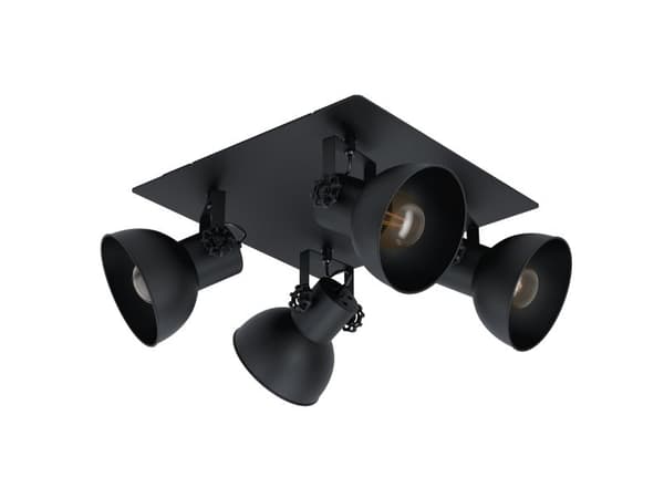 EGLO BARNSTABLE 1 spot 4XE27 450×450 sort