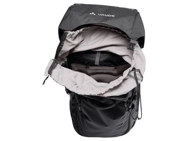 VAUDE Astrum EVO 60+10, Ramme-løs, Front, Turgåing, Svart, Polyester, Polyuretan (PU), Polyester, Polyurethan