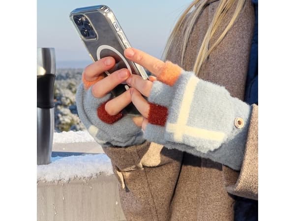 Vintertelefonhandskar för kvinnor/barn - Rosa