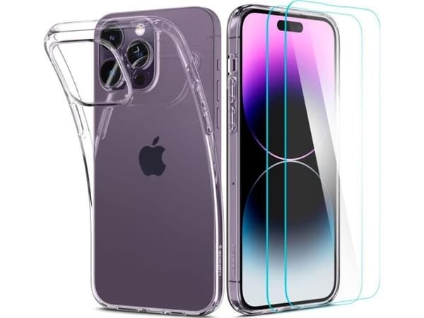 Spigen-fodral Spigen Crystal Pack iPhone 14 Pro Crystal Clear