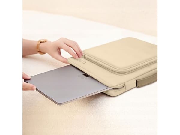 Tech-Protect Basic Bag for 15-16" laptop - beige