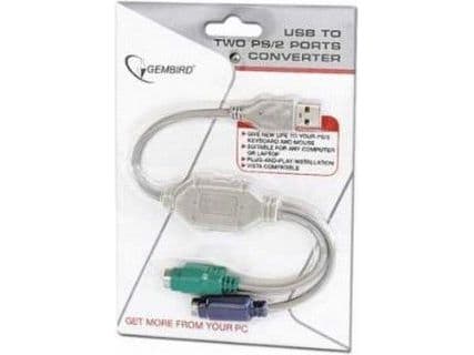 Gembird UAPS12 - Adapter för tangentbord/mus - USB
