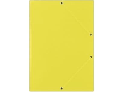 Donau Briefcase with elastic smooth yellow (FEP11G)