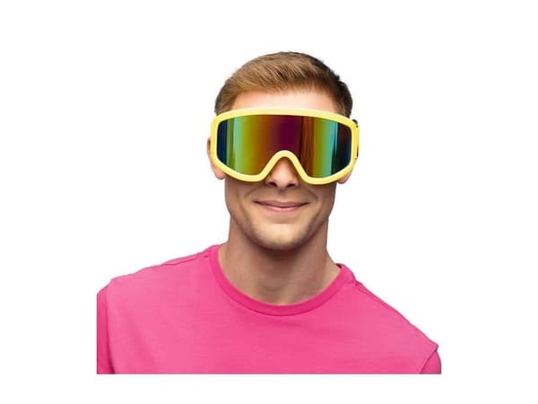 Neonfärgade skidglasögon