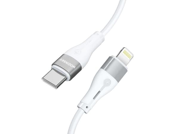Wozinsky USB-C - Lightning 1 m hvit kabel (5907769308772)