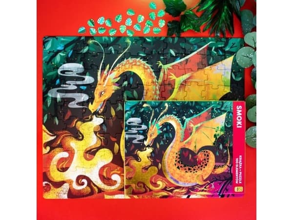 Wilga Spill Puzzle Smoki. Bok + puslespill 100 e.