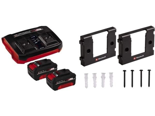 Einhell 2x 4.0Ah & Twincharger Kit PXC, Sisältää paristot