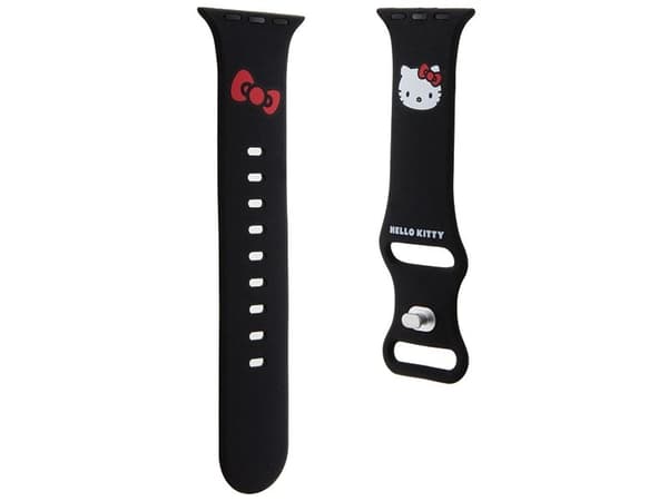 Hello Kitty silikonstrapp til Apple Watch 38/40/41mm - sort