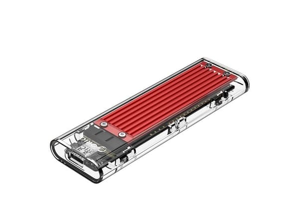M.2 NVME USB-C 10Gbps -asematasku - punainen