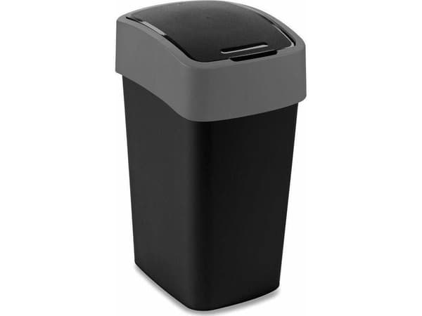 Curver Flip, 25 l, Rektangulær, Plast, Sort, Grå, Plast, 340 mm