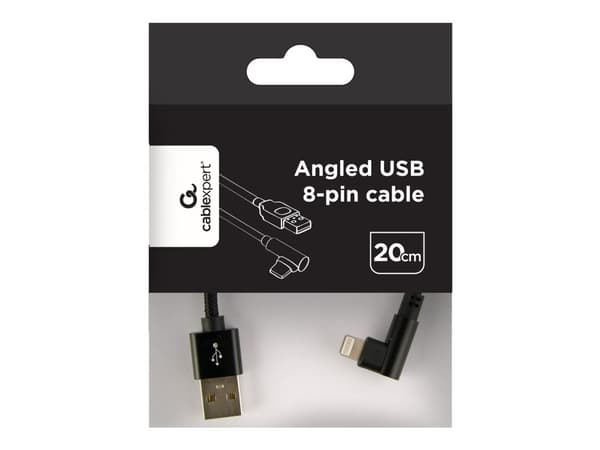 Cablexpert - Lightning-adapteri - USB han til Lightning han vinklet - 20 cm - lajittelu