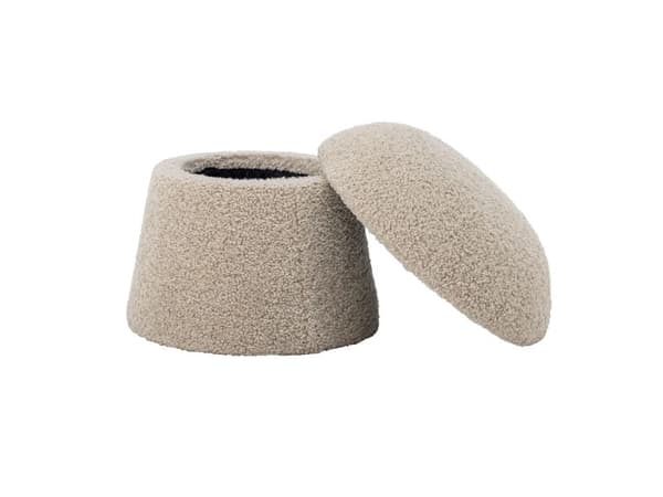 BLOOMINGVILLE Bocca pouf, Luonnonväri, Polyesteri