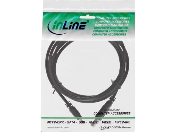InLine 33107L, 5 m, USB A, Mini-USB B, Hankjønn/hankjønn, 0,48 Gbit/s, Sort