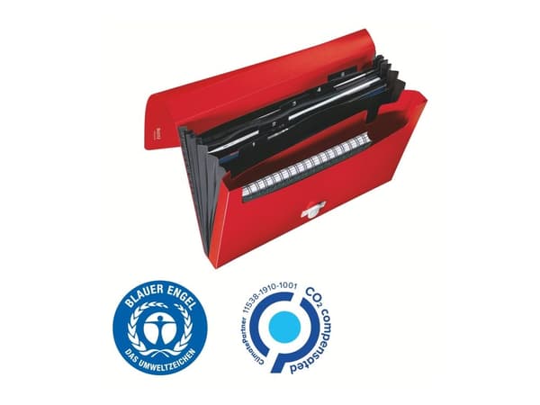 Projektimappi Leitz Recycle A4 PP rød - (5 stk.)