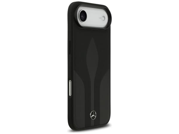 Mercedes Leather The Move MagSafe case for iPhone 17 Air - black